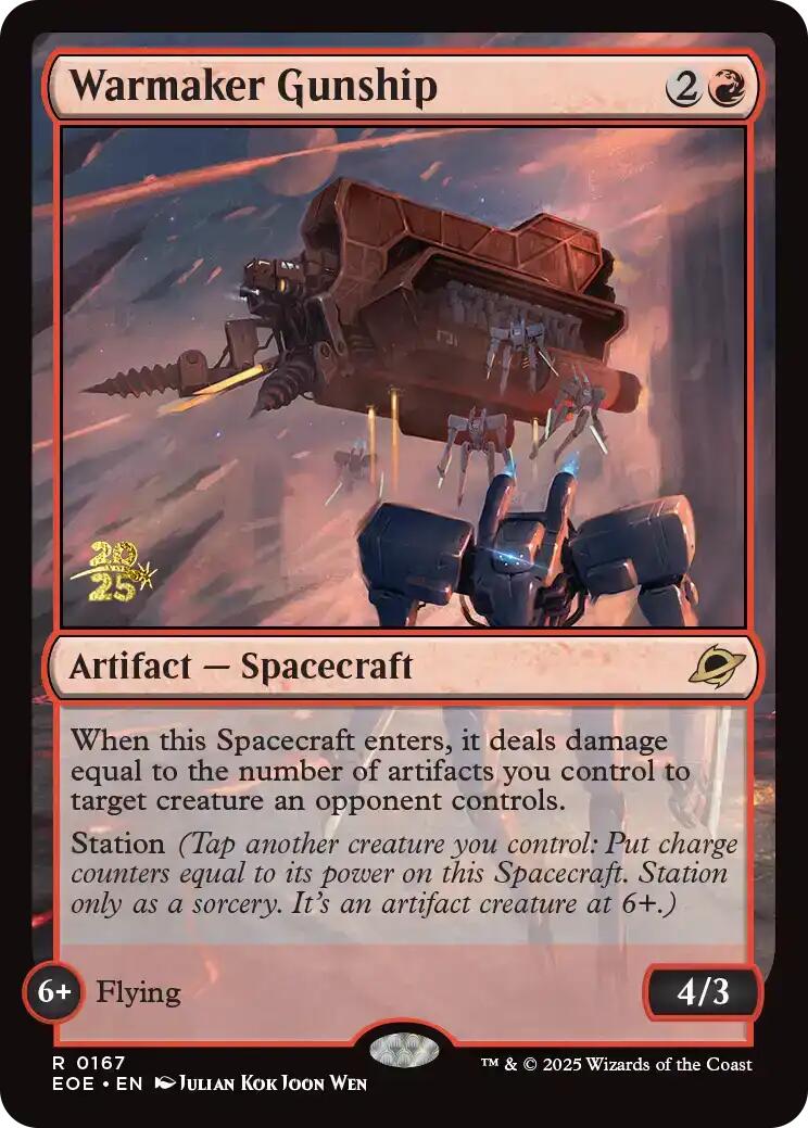 Warmaker Gunship [Edge of Eternities Prerelease Promos] | Exor Games Bridgewater