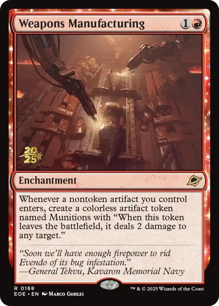 Weapons Manufacturing [Edge of Eternities Prerelease Promos] | Exor Games Bridgewater