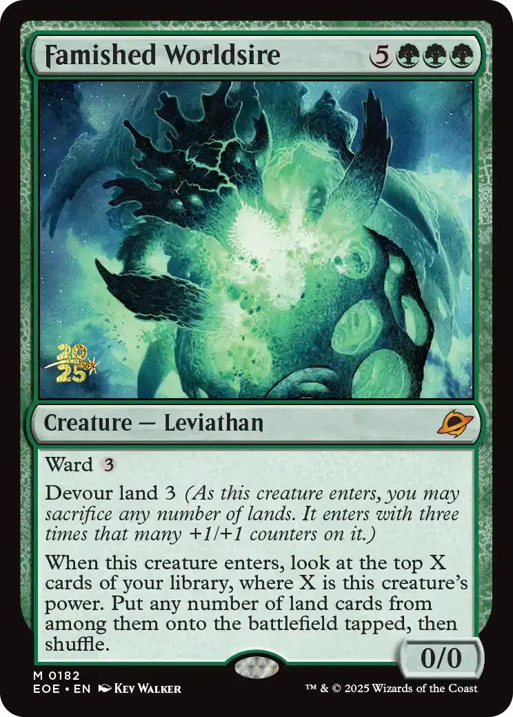 Famished Worldsire [Edge of Eternities Prerelease Promos] | Exor Games Bridgewater