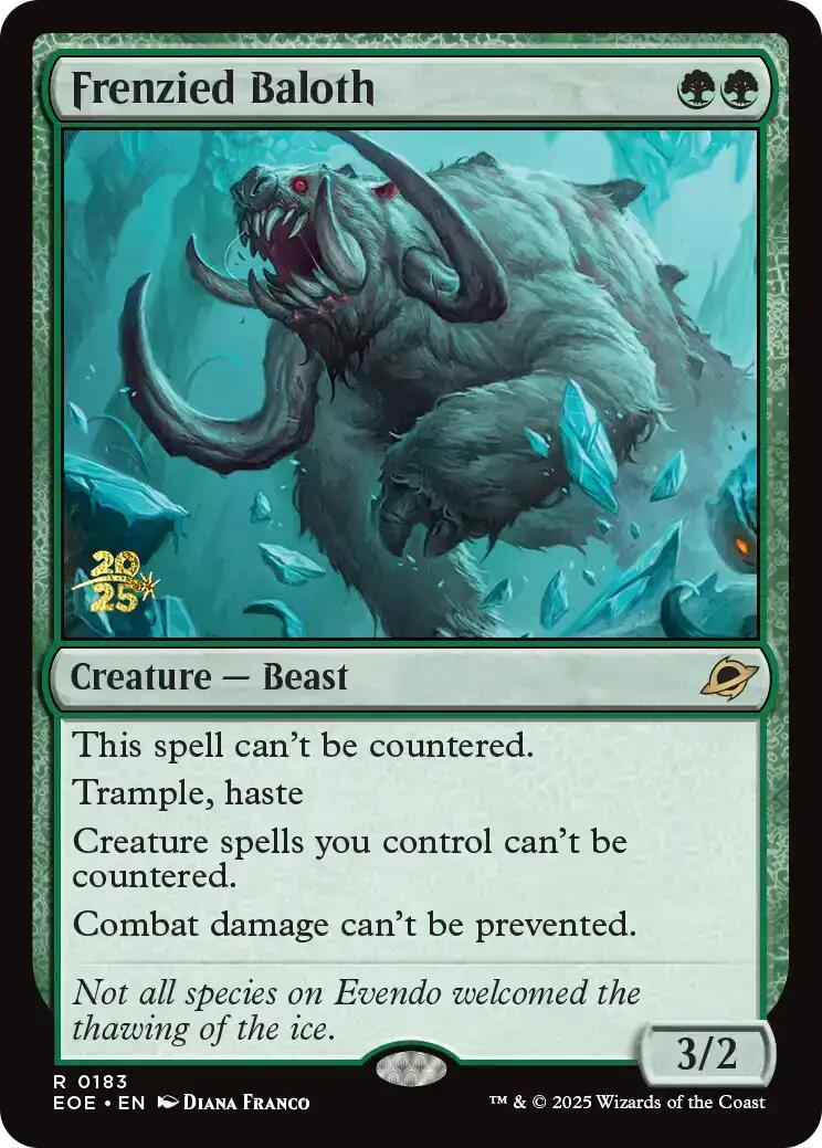 Frenzied Baloth [Edge of Eternities Prerelease Promos] | Exor Games Bridgewater