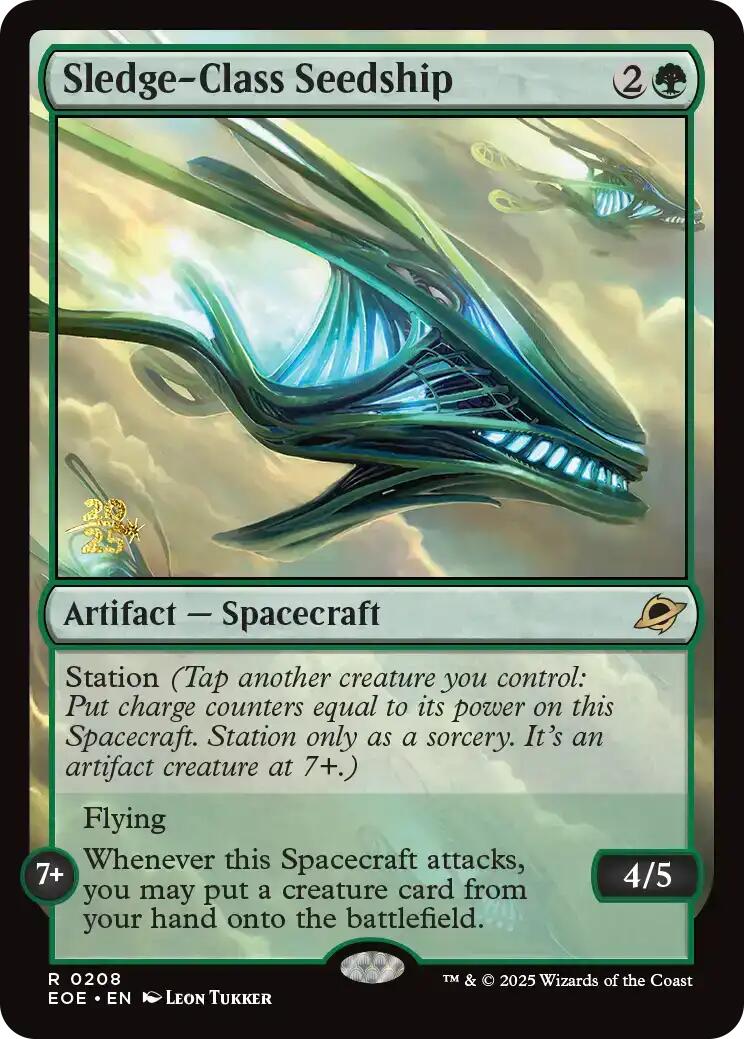 Sledge-Class Seedship [Edge of Eternities Prerelease Promos] | Exor Games Bridgewater