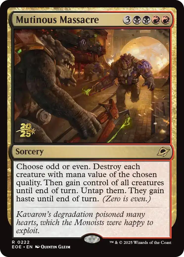 Mutinous Massacre [Edge of Eternities Prerelease Promos] | Exor Games Bridgewater