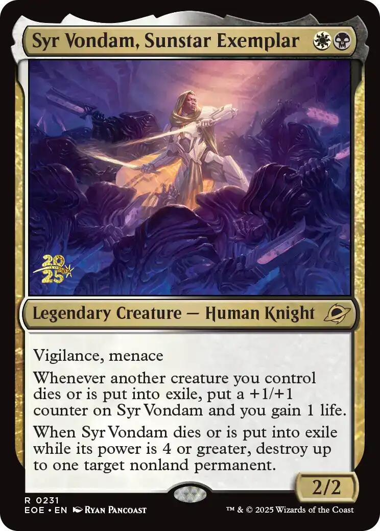 Syr Vondam, Sunstar Exemplar [Edge of Eternities Prerelease Promos] | Exor Games Bridgewater