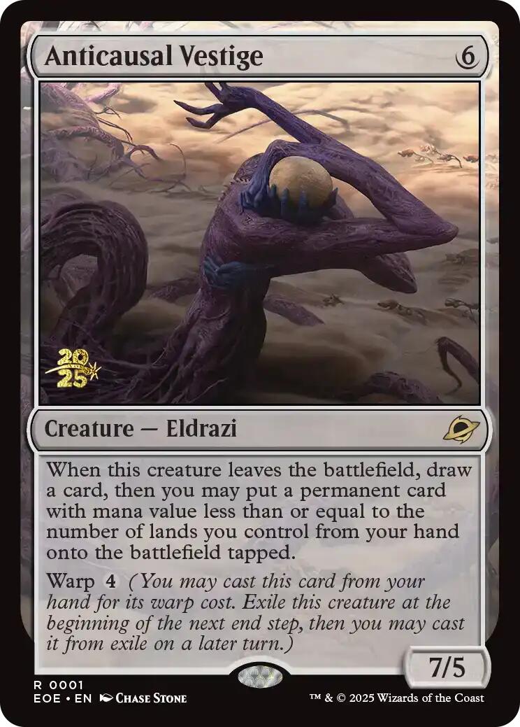 Anticausal Vestige [Edge of Eternities Prerelease Promos] | Exor Games Bridgewater