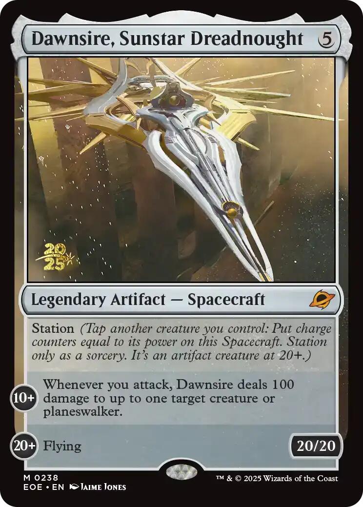 Dawnsire, Sunstar Dreadnought [Edge of Eternities Prerelease Promos] | Exor Games Bridgewater