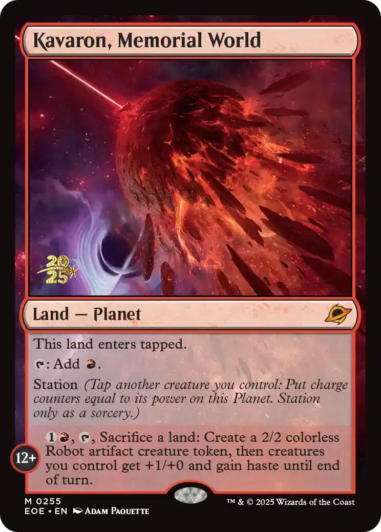 Kavaron, Memorial World [Edge of Eternities Prerelease Promos] | Exor Games Bridgewater