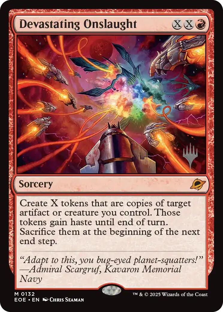 Devastating Onslaught [Edge of Eternities Promo Pack] | Exor Games Bridgewater
