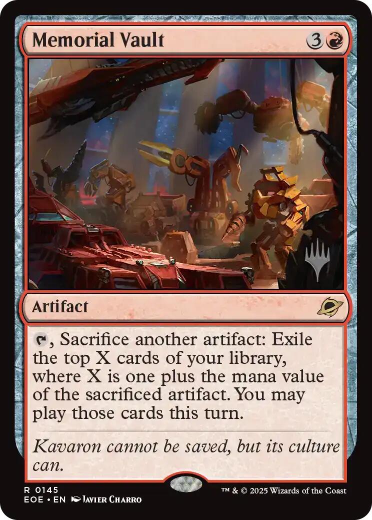 Memorial Vault [Edge of Eternities Promo Pack] | Exor Games Bridgewater
