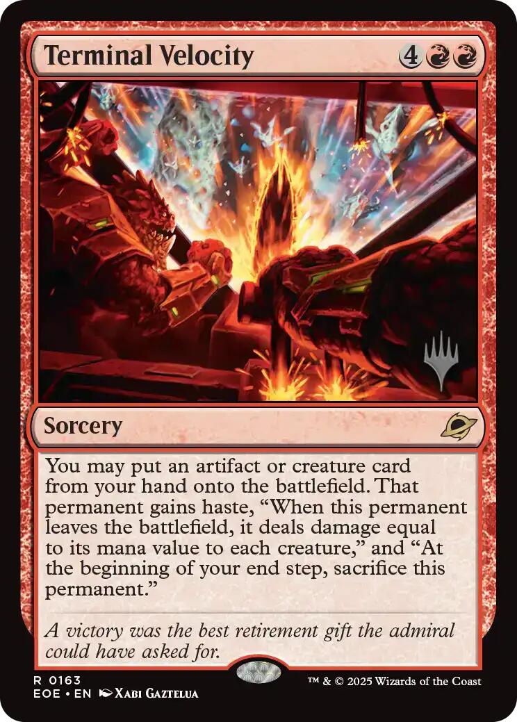 Terminal Velocity [Edge of Eternities Promo Pack] | Exor Games Bridgewater