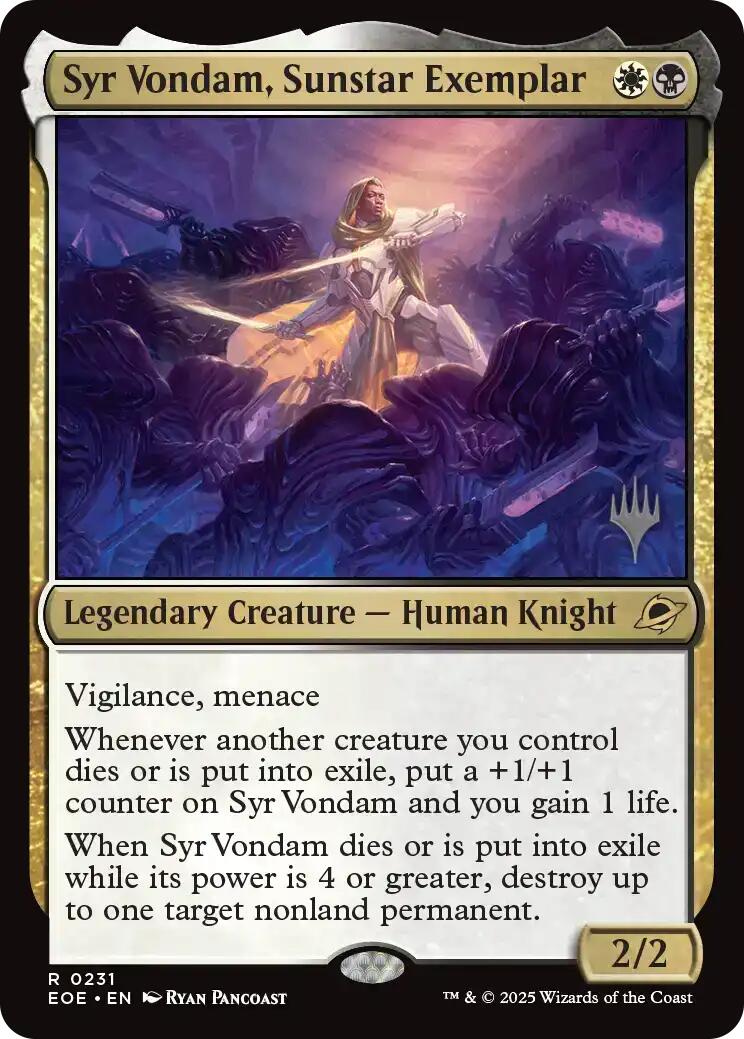 Syr Vondam, Sunstar Exemplar [Edge of Eternities Promo Pack] | Exor Games Bridgewater