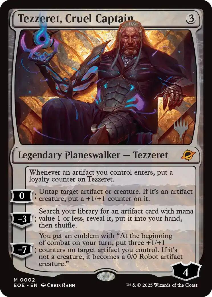 Tezzeret, Cruel Captain [Edge of Eternities Promo Pack] | Exor Games Bridgewater