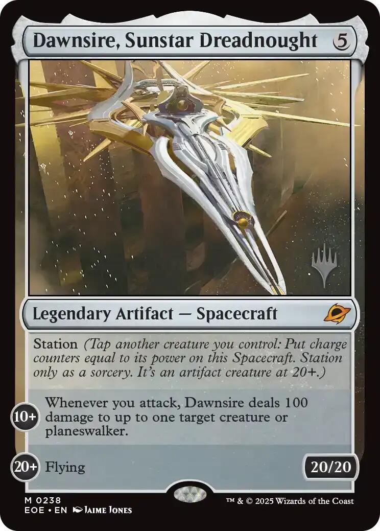 Dawnsire, Sunstar Dreadnought [Edge of Eternities Promo Pack] | Exor Games Bridgewater