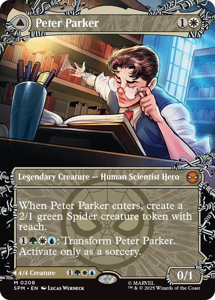 Peter Parker (0208) (Borderless) [Marvel's Spider-Man] | Exor Games Bridgewater