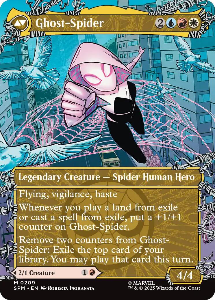 Gwen Stacy (0209) (Borderless) [Marvel's Spider-Man] | Exor Games Bridgewater