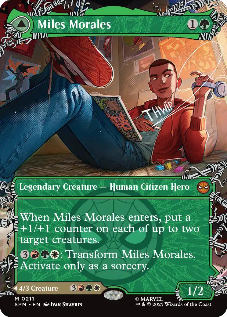 Miles Morales (0211) (Borderless) [Marvel's Spider-Man] | Exor Games Bridgewater