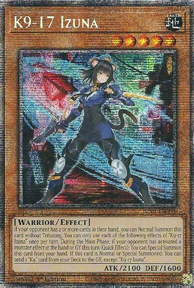 K9-17 Izuna (Starlight Rare) [JUSH-EN031] Starlight Rare | Exor Games Bridgewater