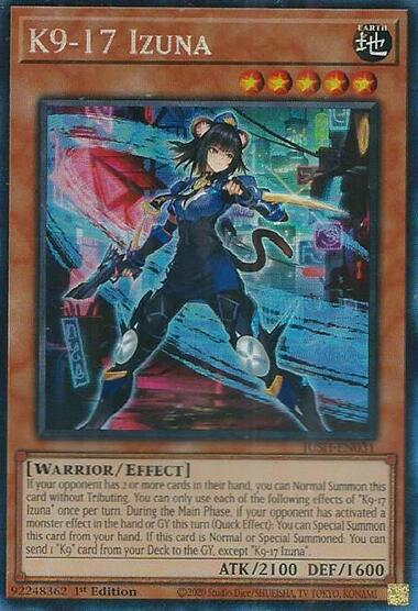 K9-17 Izuna (CR) [JUSH-EN031] Collector's Rare | Exor Games Bridgewater