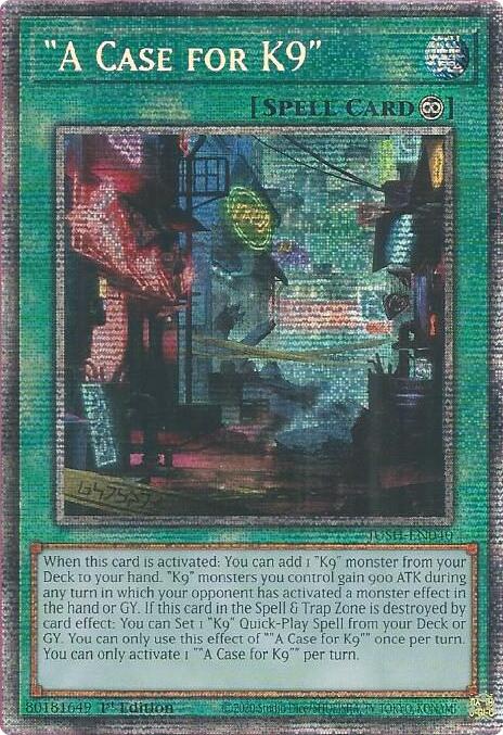 "A Case for K9" (Starlight Rare) [JUSH-EN040] Starlight Rare | Exor Games Bridgewater