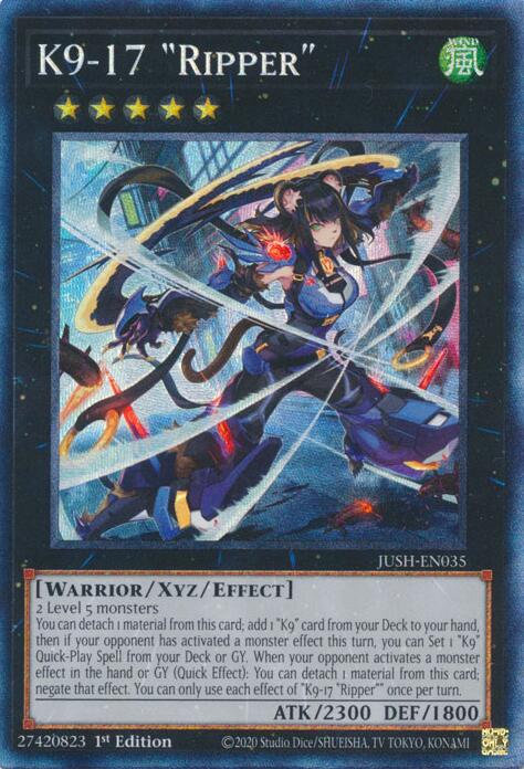 K9-17 "Ripper" (CR) [JUSH-EN035] Collector's Rare | Exor Games Bridgewater