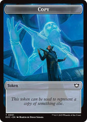 Copy // Golem (0012) Double-Sided Token [Edge of Eternities Commander Tokens] | Exor Games Bridgewater