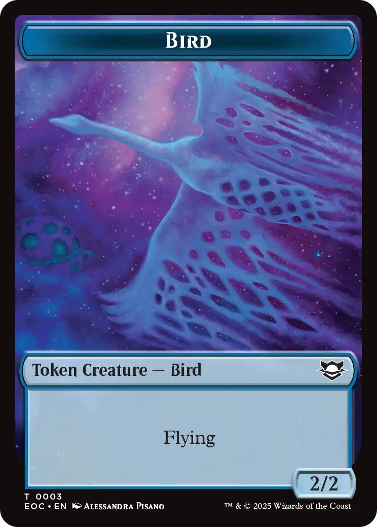 Bird // Pest Double-Sided Token [Edge of Eternities Commander Tokens] | Exor Games Bridgewater