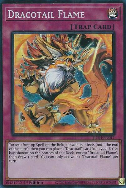 Dracotail Flame (Super Rare) [JUSH-EN011] Super Rare | Exor Games Bridgewater