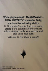Blank Hero Token [FINAL FANTASY Tokens] | Exor Games Bridgewater
