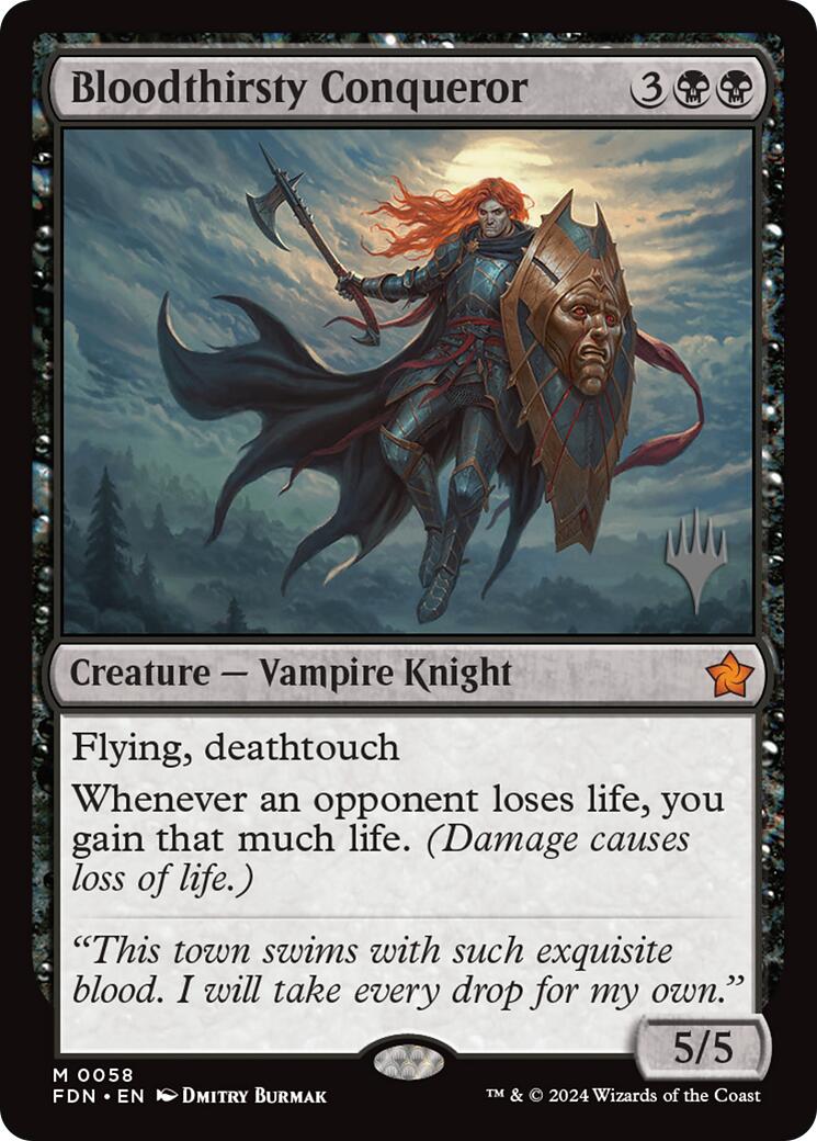 Bloodthirsty Conqueror (Promo Pack) [Foundations Promos] | Exor Games Bridgewater