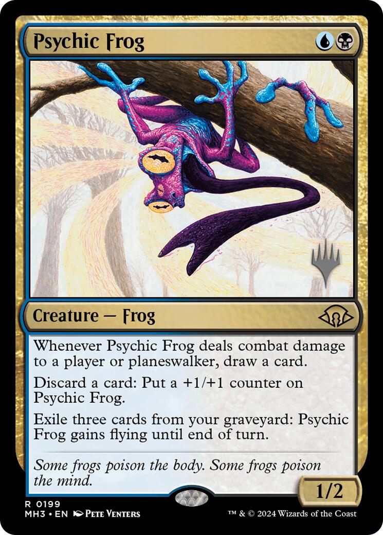Psychic Frog [Edge of Eternities Promo Pack] | Exor Games Bridgewater