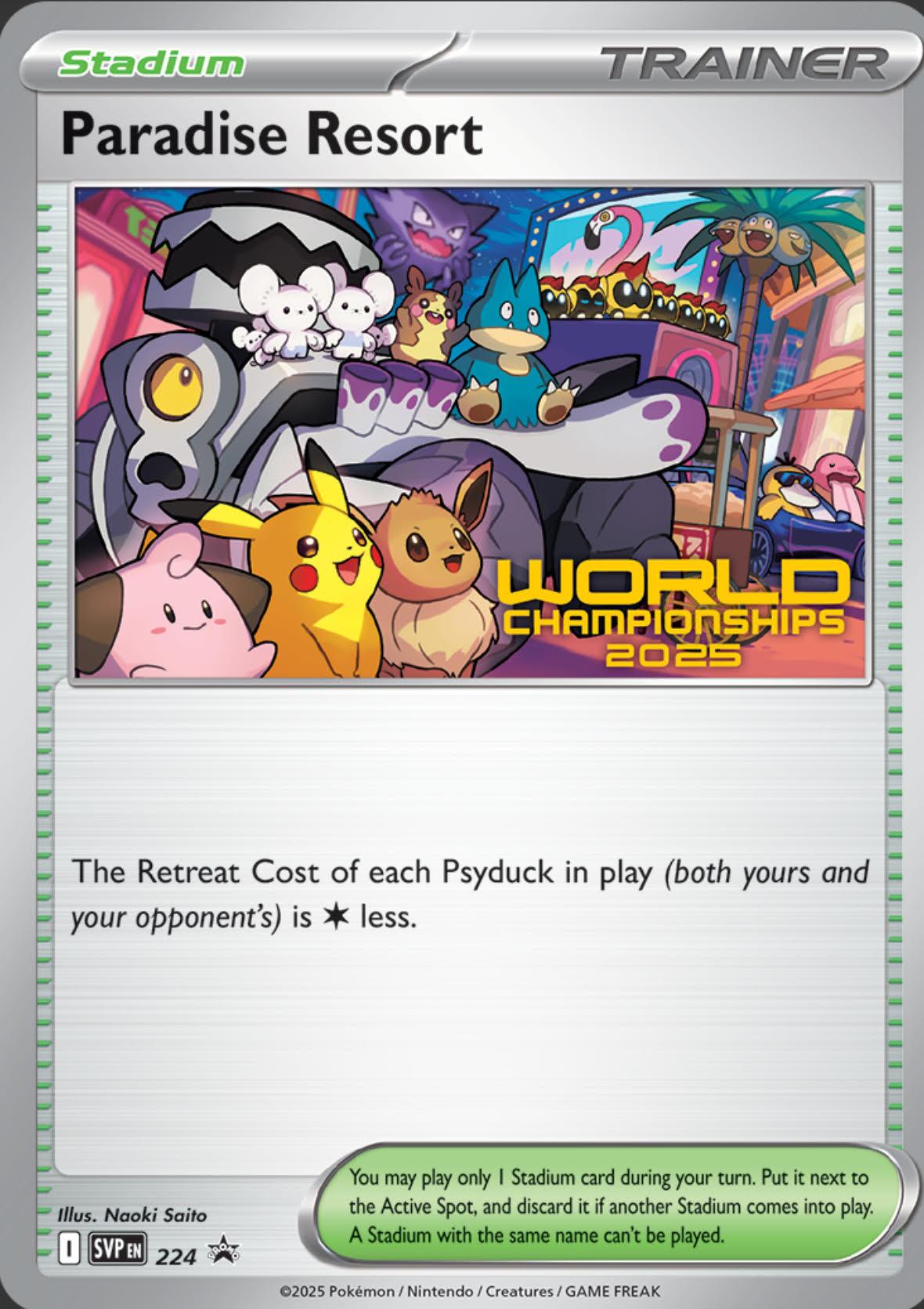 Paradise Resort (224) (World Championships 2025) [Scarlet & Violet: Black Star Promos] | Exor Games Bridgewater