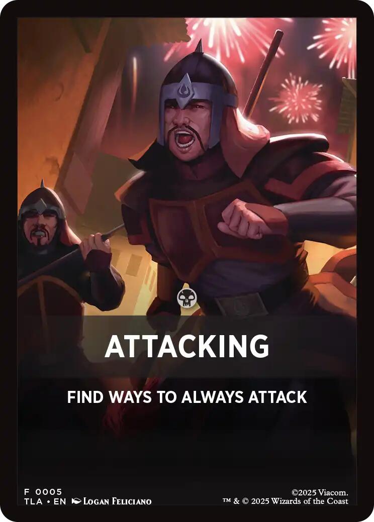 Attacking Theme Card [Avatar: The Last Airbender Tokens] | Exor Games Bridgewater