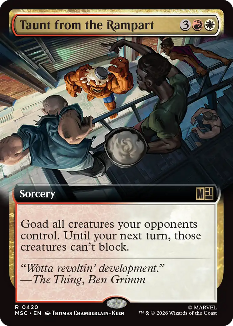 Taunt from the Rampart (Extended Art) [Marvel Super Heroes Commander] | Exor Games Bridgewater