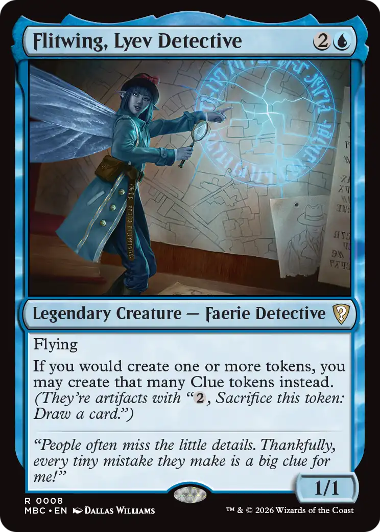 Flitwing, Lyev Detective [Mystery Booster: Commander Edition] | Exor Games Bridgewater