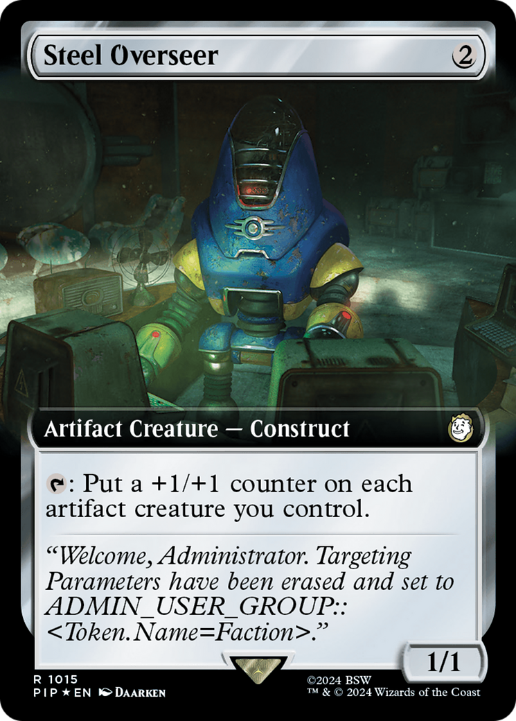 Steel Overseer (Extended Art) (Surge Foil) [Fallout] | Exor Games Bridgewater