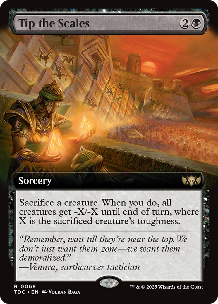 Tip the Scales (Extended Art) [Tarkir: Dragonstorm Commander] | Exor Games Bridgewater