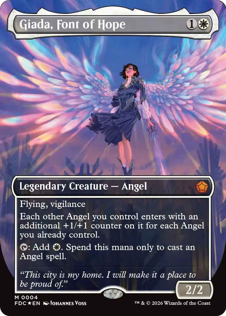 Giada, Font of Hope (Borderless) [Foundations Commander] | Exor Games Bridgewater