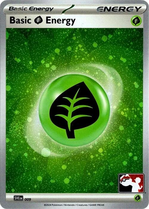 Basic Grass Energy (009) (Cosmos Holo) [Prize Pack Series Seven] | Exor Games Bridgewater