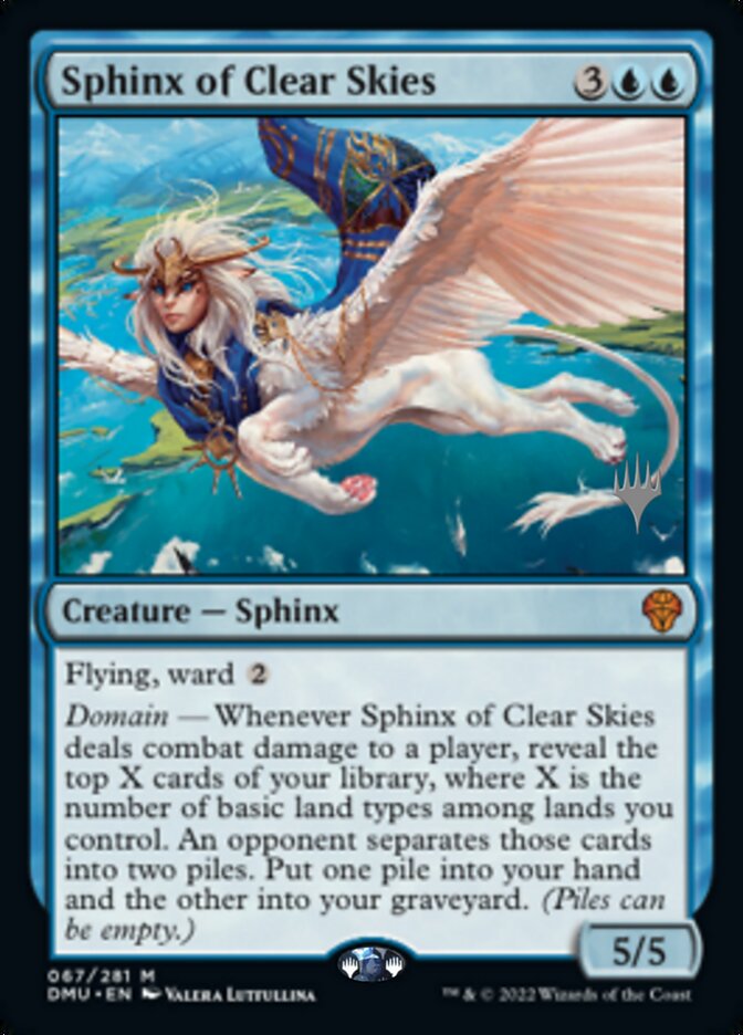 Sphinx of Clear Skies (Promo Pack) [Dominaria United Promos] | Exor Games Bridgewater