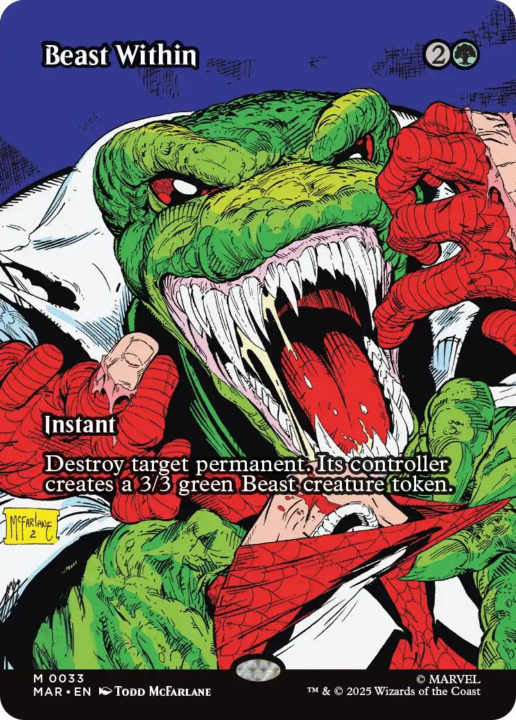 Beast Within (Borderless) [Marvel's Spider-Man: Eternal-Legal] | Exor Games Bridgewater