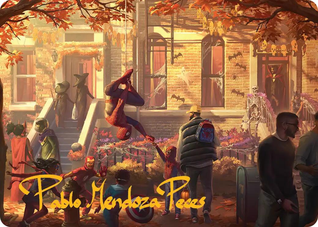 Friendly Neighborhood Art Card (Gold-Stamped Signature) [Marvel's Spider-Man Art Series] | Exor Games Bridgewater