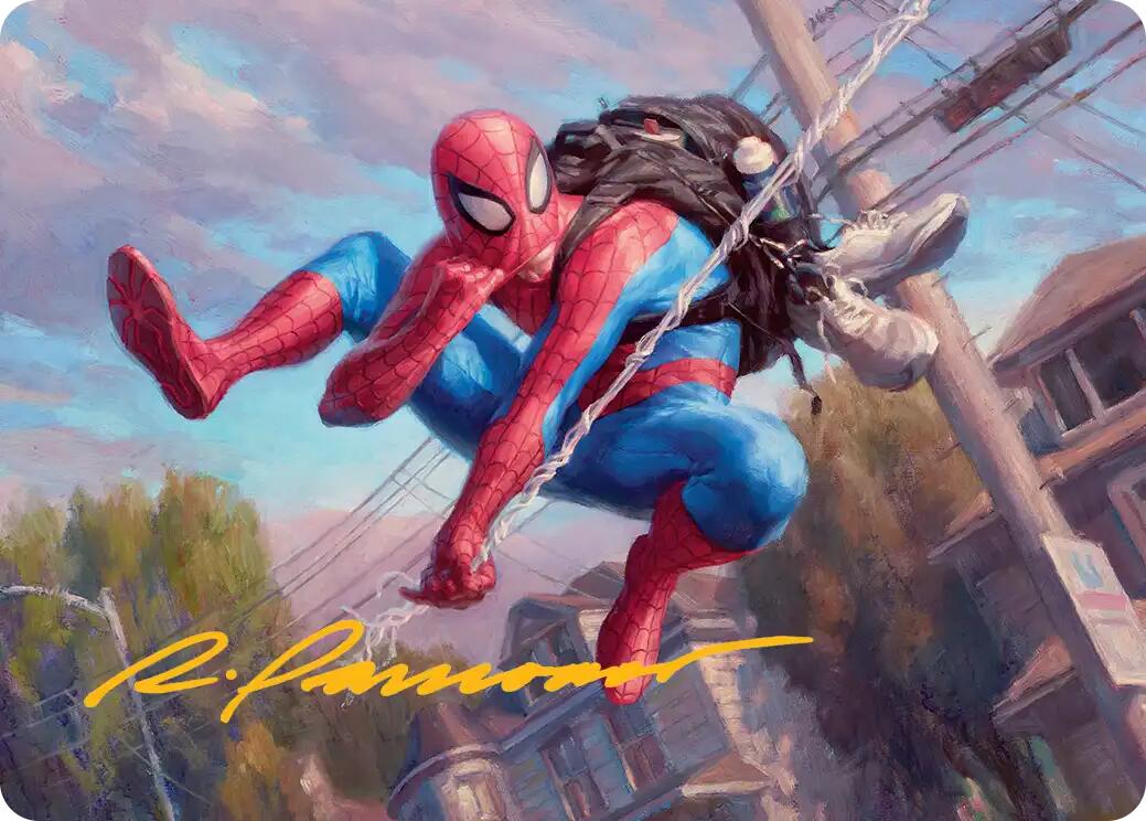 Spider-Man, Web-Slinger Art Card (Gold-Stamped Signature) [Marvel's Spider-Man Art Series] | Exor Games Bridgewater