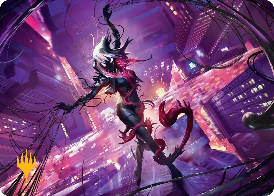 Gwenom, Remorseless Art Card (Gold-Stamped Planeswalker Symbol) [Marvel's Spider-Man Art Series] | Exor Games Bridgewater