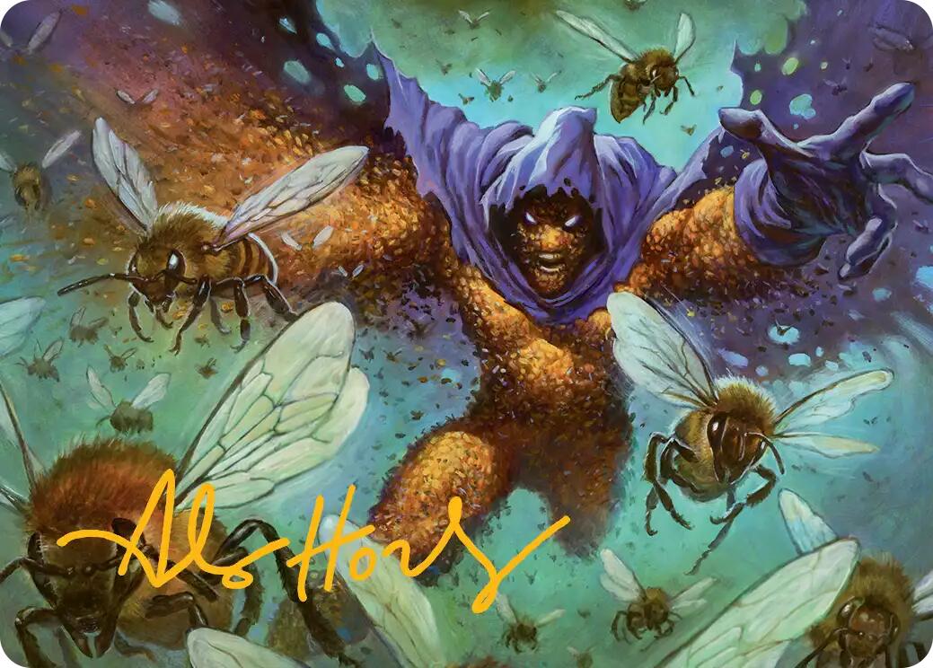 Swarm, Being of Bees Art Card (Gold-Stamped Signature) [Marvel's Spider-Man Art Series] | Exor Games Bridgewater