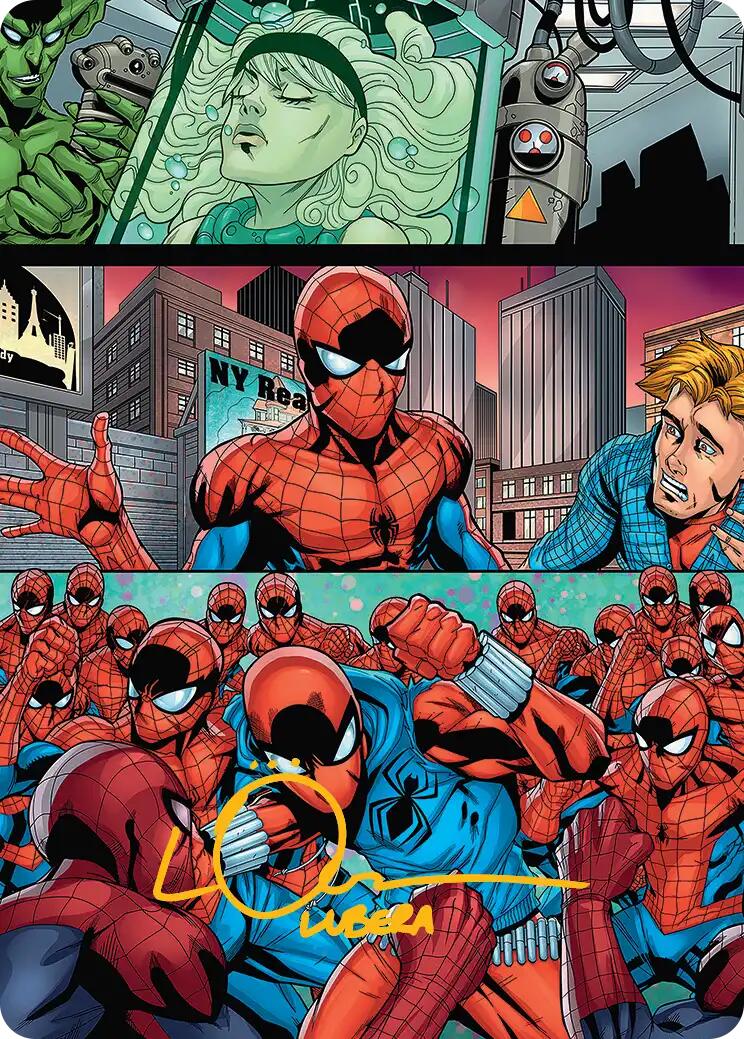 The Clone Saga Art Card (Gold-Stamped Signature) [Marvel's Spider-Man Art Series] | Exor Games Bridgewater