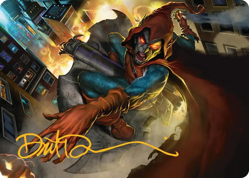 Hobgoblin, Mantled Marauder Art Card (Gold-Stamped Signature) [Marvel's Spider-Man Art Series] | Exor Games Bridgewater