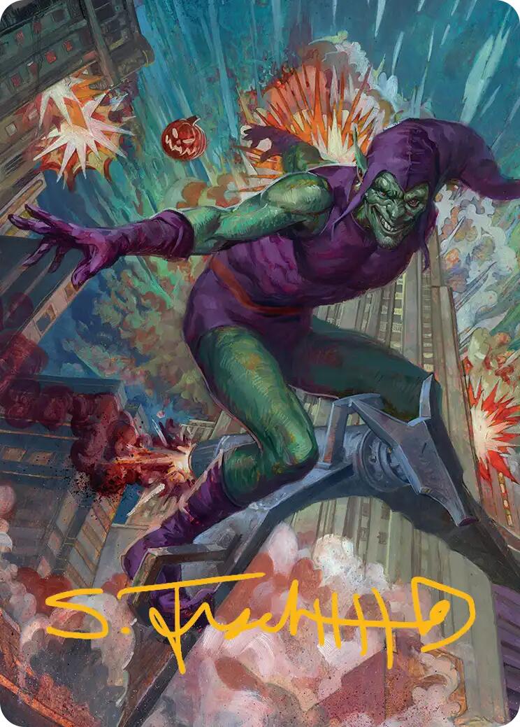 Green Goblin Art Card (26/54) (Gold-Stamped Signature) [Marvel's Spider-Man Art Series] | Exor Games Bridgewater