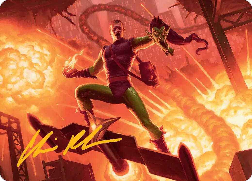 Green Goblin, Revenant Art Card (Gold-Stamped Signature) [Marvel's Spider-Man Art Series] | Exor Games Bridgewater