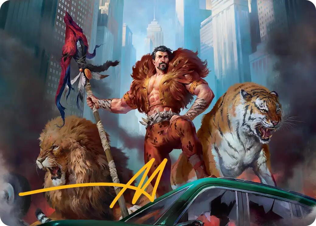Kraven, Proud Predator Art Card (Gold-Stamped Signature) [Marvel's Spider-Man Art Series] | Exor Games Bridgewater