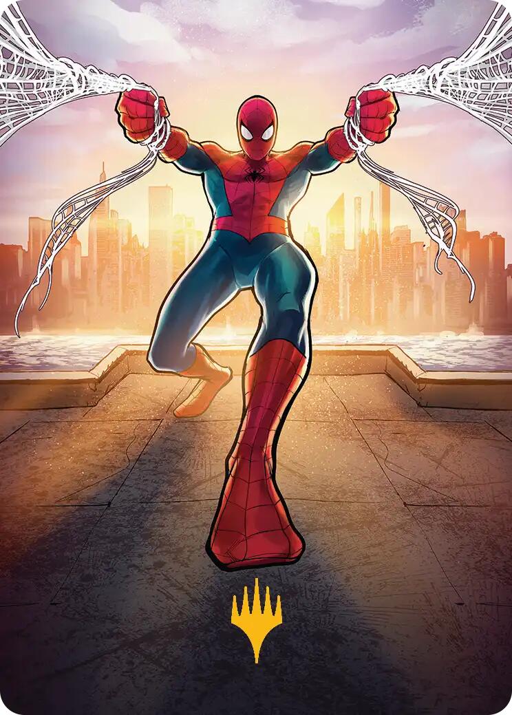 Amazing Spider-Man Art Card (36/54) (Gold-Stamped Planeswalker Symbol) [Marvel's Spider-Man Art Series] | Exor Games Bridgewater