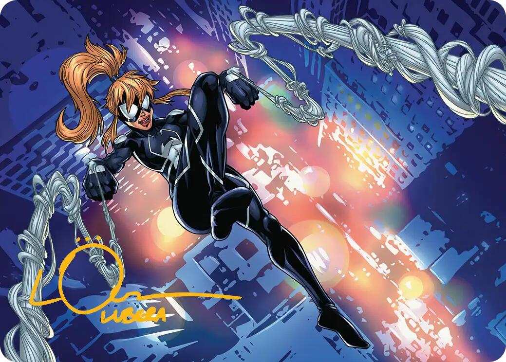 Arana, Heart of the Spider Art Card (Gold-Stamped Signature) [Marvel's Spider-Man Art Series] | Exor Games Bridgewater